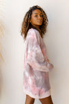 mode, tie dye boyfriend sweatshirt