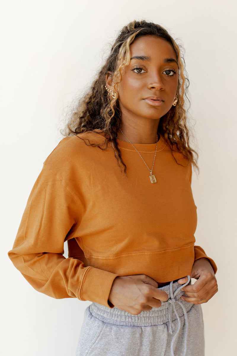 mode, heart of joy crop sweatshirt