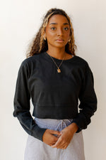 mode, heart of joy crop sweatshirt