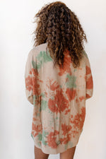 mode, tie dye boyfriend sweatshirt