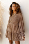 mode, frills tiered dress