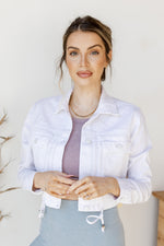 mode, cream of the crop drawstring jacket
