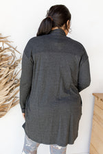 mode, longline open-front cardigan (extended)