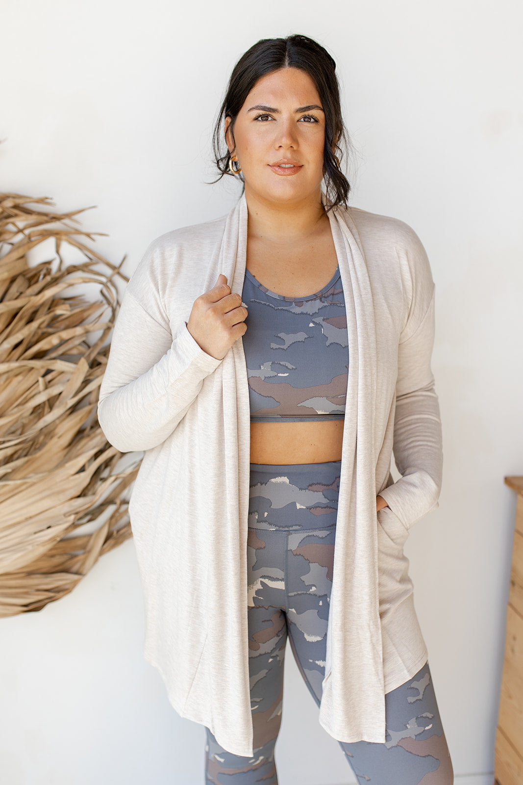 mode, longline open-front cardigan (extended)