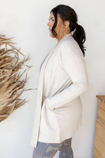 mode, longline open-front cardigan (extended)