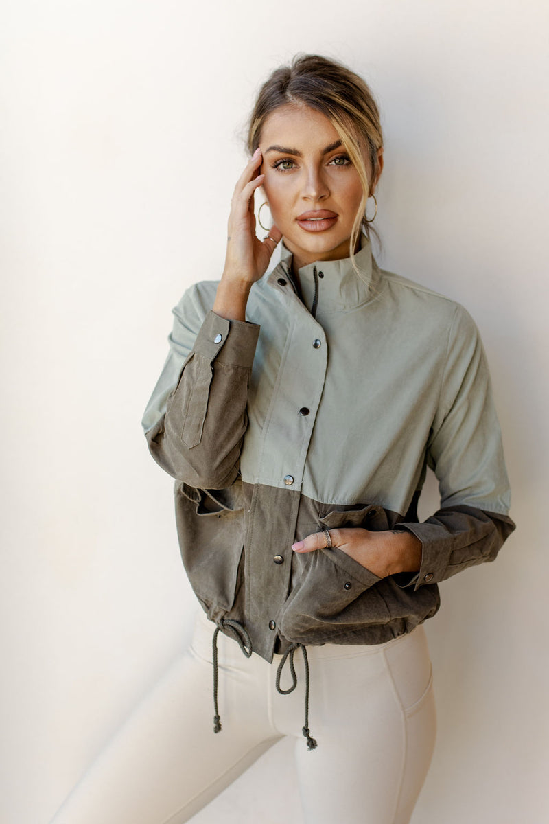 mode, double dip jacket