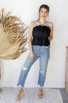 mode, open shoulder top