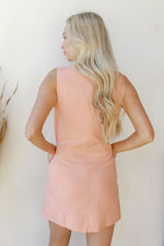 mode, sleeveless blazer dress