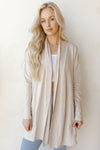 mode, open cardigan with back yoke