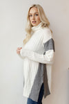 mode, color play sweater
