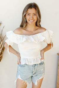 mode, sunny day ruffles