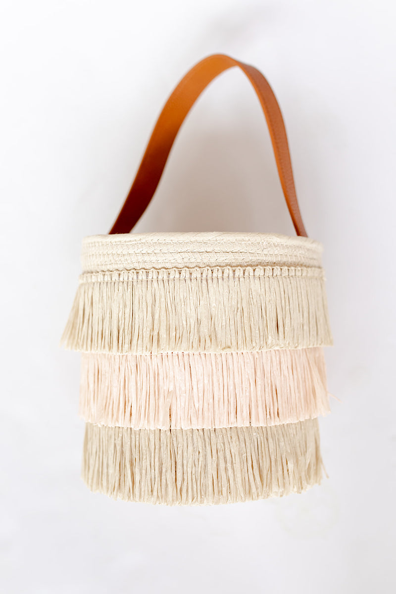 mode, flavia bucket bag, blush