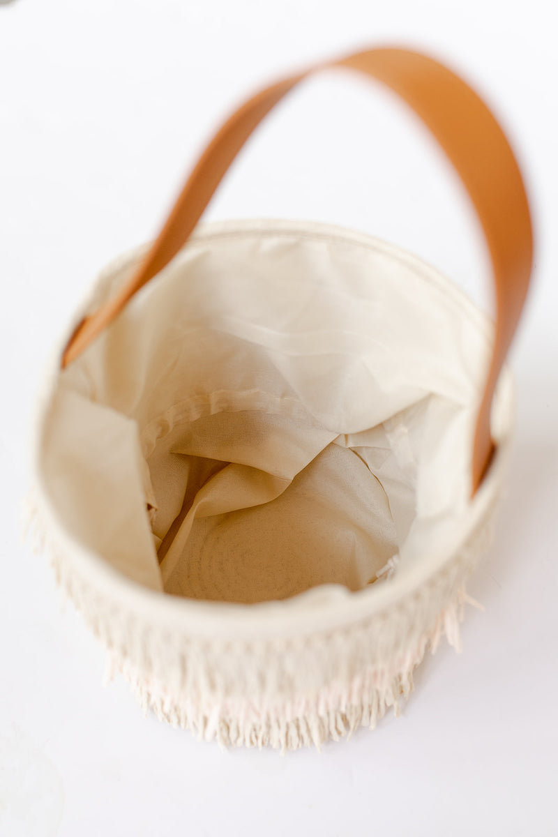 mode, flavia bucket bag, blush