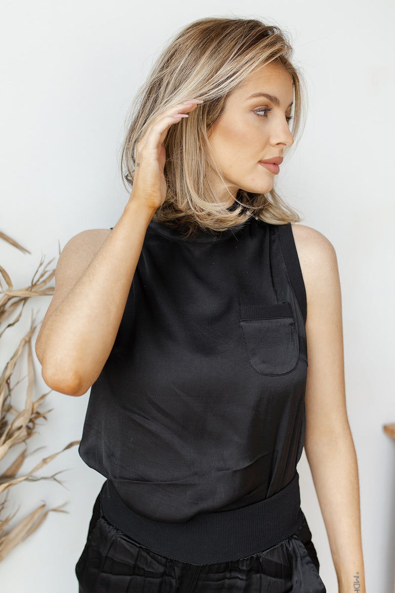 mode, satin shine tank