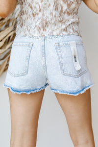 mode, shoreline denim shorts