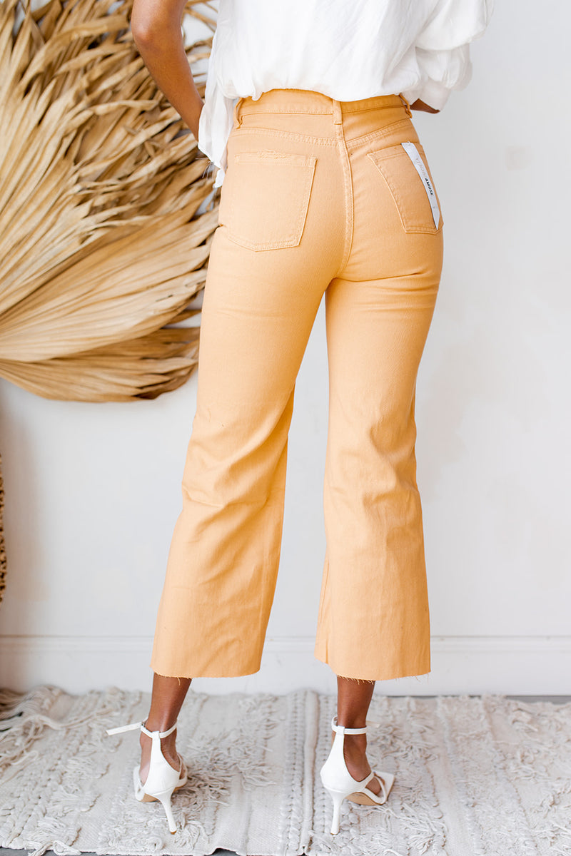mode, gabi crop flare wvn denim