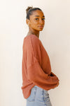 mode, warm + cozy waffle top