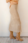 mode, look at me now side slit skirt