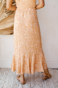 mode, reina woven maxi skirt