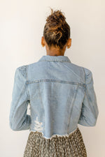 mode, puff sleeve denim jacket