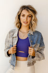 mode, off duty patch denim jacket