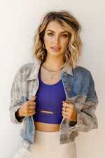 mode, off duty patch denim jacket
