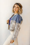 mode, off duty patch denim jacket