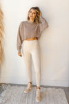 mode, in the raw cropped sweater