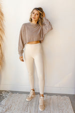 mode, in the raw cropped sweater
