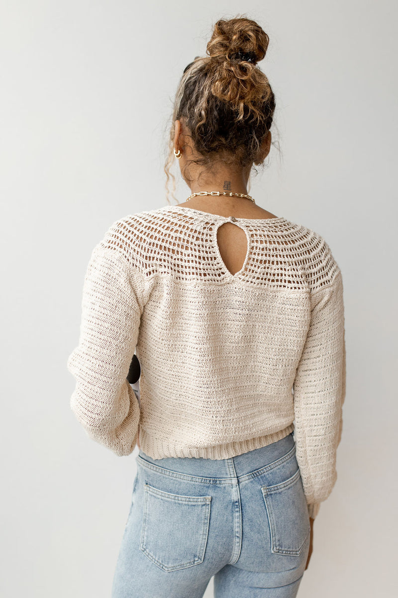 mode, stevie long sleeve knit sweater