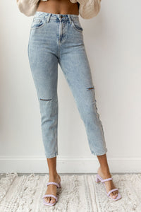 mode, feeling good high rise straight jeans