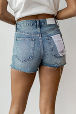 mode, kylee relaxed high rise cuffed jean shorts