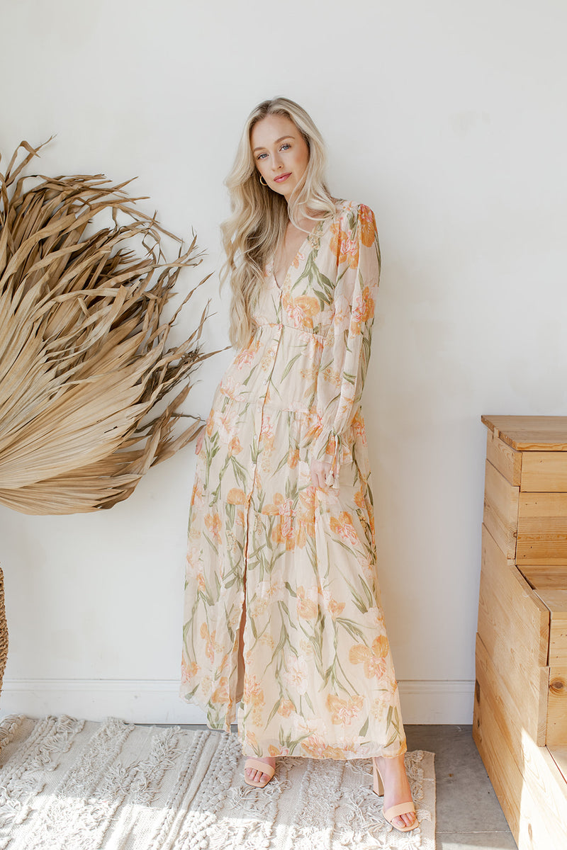 mode, sunset lover maxi dress
