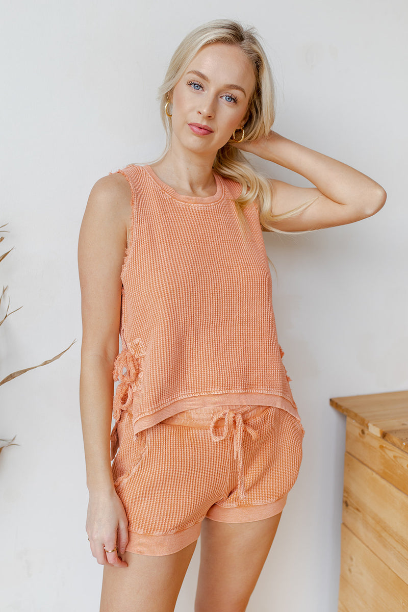 mode, full of cheer waffle set (shorts)