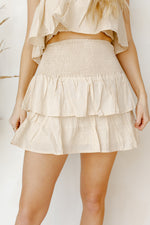 mode, hello gorgeous smocked skirt