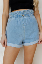 mode, retro dayz denim shorts