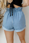 mode, retro dayz denim shorts