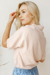mode, collared button-up crop top
