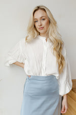 mode, diamond in the puff sleeve top
