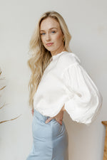 mode, diamond in the puff sleeve top