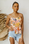 mode, tropical vibes print blouse
