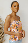mode, tropical vibes print blouse