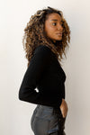 mode, one-shoulder mockneck sweater
