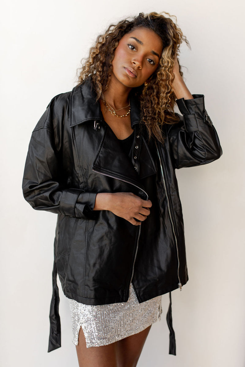 mode, heartbreaker oversized leather jacket