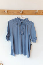 mode, ponza woven top