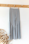 mode, solid shirring pants