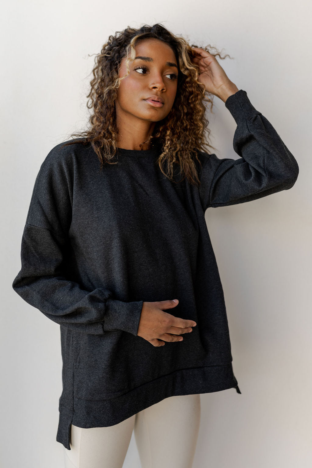 mode, give grace sweatshirt