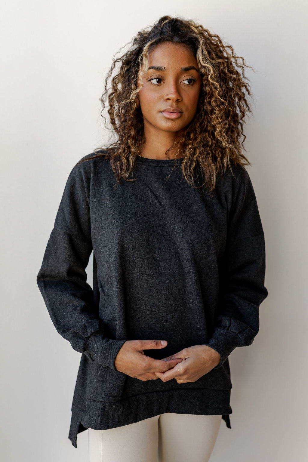 mode, give grace sweatshirt