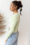 color block cardigan and tank set