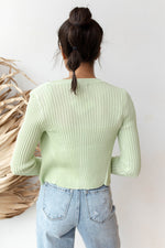 color block cardigan and tank set